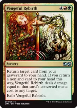 1 x Vengeful Rebirth - Foil - Ultimate Masters - Light Play - MTG - Image 1