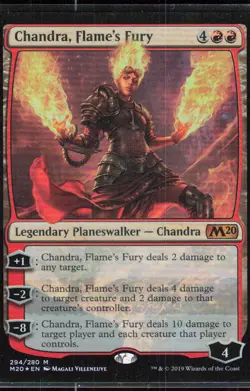 Chandra, Flame's Fury 294 Mythic Core Set 2020 Magic: The Gathering Foil NM - Image 1