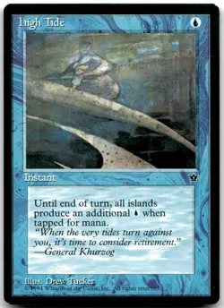 MTG High Tide Fallen Empires FEM #18a common LP COMPLETE YOUR SET!~! VINTAGE - Image 1