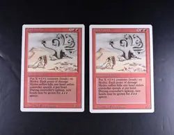 2x NM Rock Hydra Revised Edition MTG Vintage Rare - Image 1