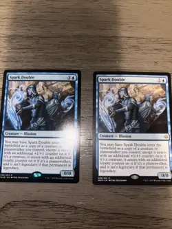 2x Spark Double War of the Spark Rare Blue Creature Regular English MTG NM - Image 2
