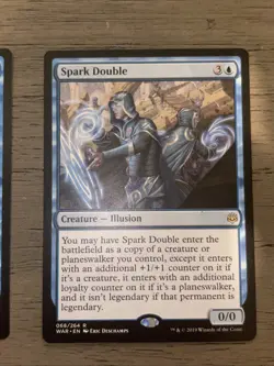 2x Spark Double War of the Spark Rare Blue Creature Regular English MTG NM - Image 4