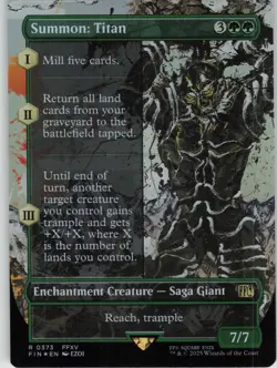 Summon: Titan (Borderless) R FINAL FANTASY 373 NM Foil MTG - Image 1