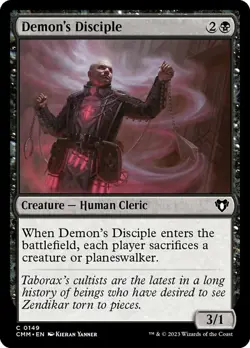 Hero Deal, English - 4 x MTG Demon's Disciple Commander Masters - Image 1