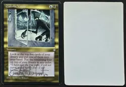 Signed MtG Magic Anthony Waters Artist Proof _ Ice Age _ DIABOLIC VISION _ 1/50! - Image 1
