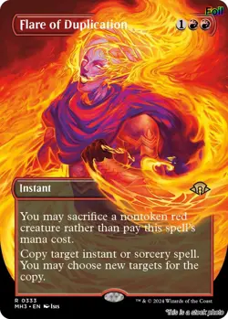 Flare of Duplication (Borderless) [MH3 - 333] - NM [Foil] TCG MTG - Image 1