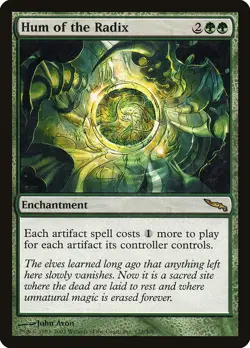 Hum of the Radix [Mirrodin] Heavily Played - Image 1