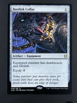 Basilisk Collar [CL: Battle for Baldur's Gate] 300 LP Magic The Gathering - Image 1