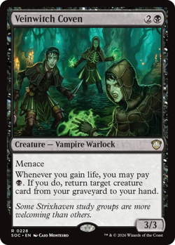 MTG Magic 1x Veinwitch Coven (M/NM) Commander Secrets of Strixhaven - Image 1