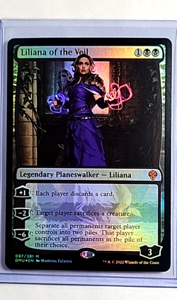 2022 MTG Magic The Gathering DMU Dominaria United Foil #97 Liliana of the Veil - Image 1