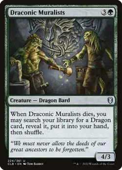 Draconic Muralists Foil Commander Legends: Battle for Baldur's Gate 224 NM MTG - Image 1