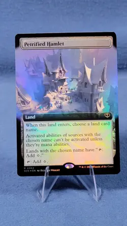 Petrified Hamlet (Extended Art) Secrets of Strixhaven Foil - Image 1