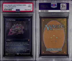 Etched Foil - Jeweled Lotus Foil Magic: Commander Masters CMM PSA 9 MINT - Image 3