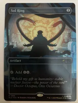 FOIL Sol Ring 1988 Marvel's Spider-Man: Villainous Plot Secret Lair - Image 1
