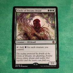 MTG English Magic Card CIRCLE OF DREAMS DRUID, AFR Adventures Forgotten Realm - Image 1