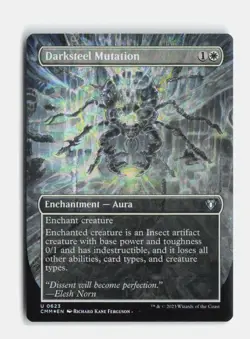 Darksteel Mutation (Borderless) 623 Foil Commander Masters MTG NM - Image 1