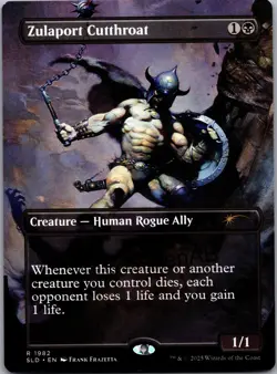 MTG SkeenAB Zulaport Cutthroat BORDERLESS from Secret Lair. NM. - Image 1