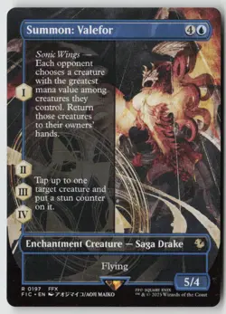 Summon: Valefor (Borderless) Commander: FINAL FANTASY (197) Normal - MTG - Image 1