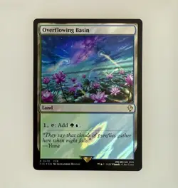 MTG: Overflowing Basin (Surge Foil) Commander: Final Fantasy Foil NM - Image 1