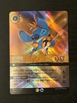 Stitch - Rock Star Lorcana Enchanted Set Champ Championship Foil Enchanted 30/P1 - Image 1