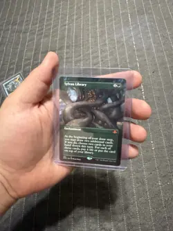 Sylvan Library (Borderless) Dominaria Remastered Regular - Image 1