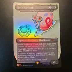 MTG Magic the Gathering Gary, The Snail 1929 Secret Lair Rainbow Holo NM - Image 1