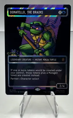 Donatello, the Brain: Magic the Gathering(mtg) 0085 - Borderless Surge Foil - Image 1