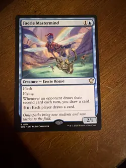 Faerie Mastermind #114 (NM) Commander: Secrets of Strixhaven SOC Magic MTG - Image 1