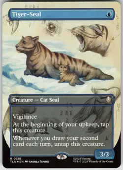 MTG Tiger Seal Borderless Foil NM Avatar: The Last Airbender Magic 318 - Image 1