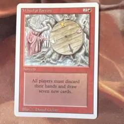 Magic: The Gathering Wheel of Fortune Revised Regular Rare Red Sorcery EN Gelon - Image 1