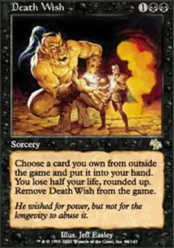 Slightly Played, English - 4 x MTG Death Wish Judgment - Image 1