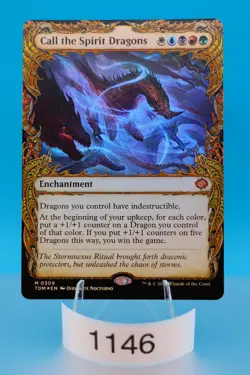 MTG Call the Spirit Dragons (Showcase) Tarkir: Dragonstorm Foil #309 - Image 1