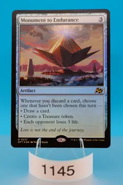 MTG Monument to Endurance Aetherdrift Foil #237 - Image 1