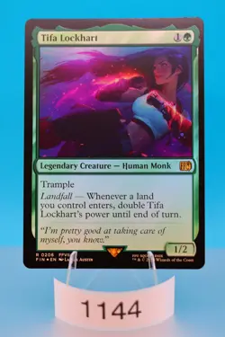 MTG Tifa Lockhart Final Fantasy Foil #206 - Image 1