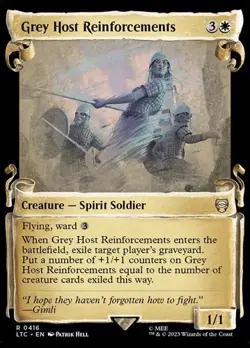 Grey Host Reinforcements - Silver Foil Showcase LTC NM MTG - Image 1