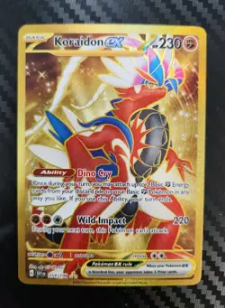 Pokemon Koraidon ex 254/198 Gold Secret Rare – SV Base - Image 1
