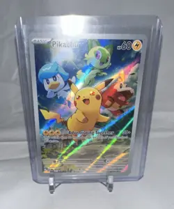 Pokemon Pikachu Full Art Promo Holo SVP Black Star 027 2023 Pokemon TCG Card - Image 1