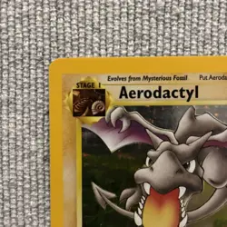 Pokemon TCG Aerodactyl Fossil Holo Rare Card 1/62￼1999 Rare NM Prerelease Stamp - Image 4