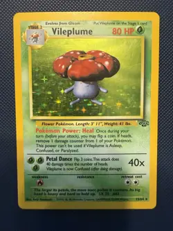 The Pokemon Company Vileplume 15/64 Jungle Holo Rare 80 HP EN 1999 Unlimited - Image 1