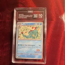 Feraligatr 213 Black Star Promo Holo Illustration Contest 2024 TAG Graded - Image 1