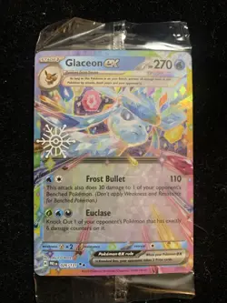 Pokemon Glaceon *STAMPED SEALED* ex 026/131 SV: Prismatic Evolutions Rare Holo - Image 1