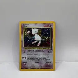 SWIRL Mew #9 Black Star Promo Holo Rare Wizards of the Coast Pokemon Card - Image 1