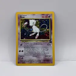 SWIRL Mew #9 Black Star Promo Holo Rare Wizards of the Coast Pokemon Card - Image 2