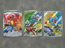 Pokemon First Partner Illustration Collection Series 1 Kanto Gen 1 Starters Set - Image 2