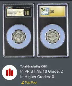 Poliwrath 1998 Meiji Pokemon Battle Coin Ser 1-SP45 Japan CGC Pristine 10 Pop 2 - Image 5