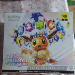 Pokemon Scarlet & Violet Prismatic Evolutions Elite Trainer Box Booster Eevee - Image 1
