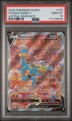 Pokemon Machamp V Astral Radiance Full Alt Art #172 PSA 10 Gem Mint - Image 3