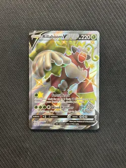 Pokemon TCG Rillaboom V SV105/SV122! NM Condition! See Description! - Image 1