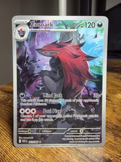 Pokemon TCG Zoroark 143/086 Sv: White Flare Holo Illustration Rare NM/M - Image 1