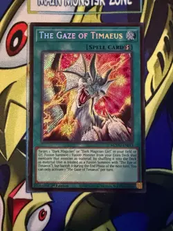 The Gaze of Timaeus MZMU-EN013 Secret NM Yugioh 1st ED - Image 1